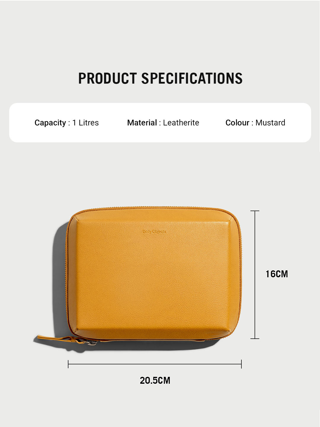 Marshal Tech Kit Organiser - Leatherite - Mustard
