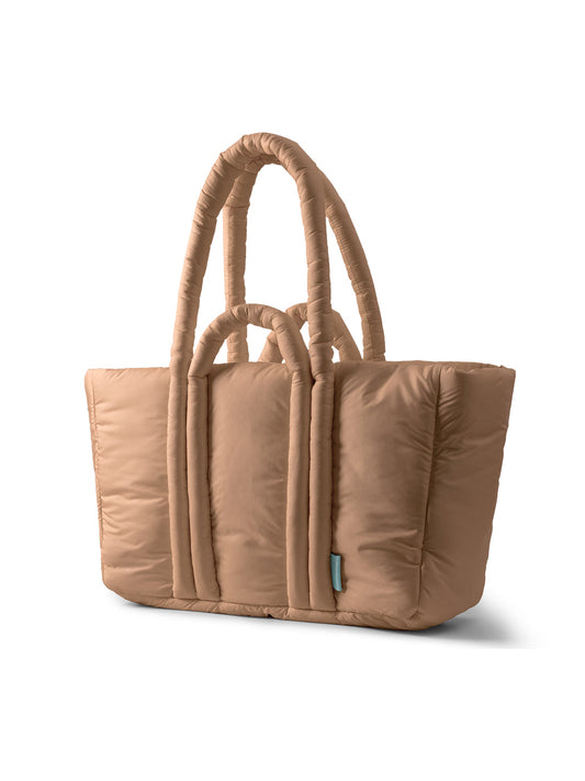 Brown Puft Oversized Tote