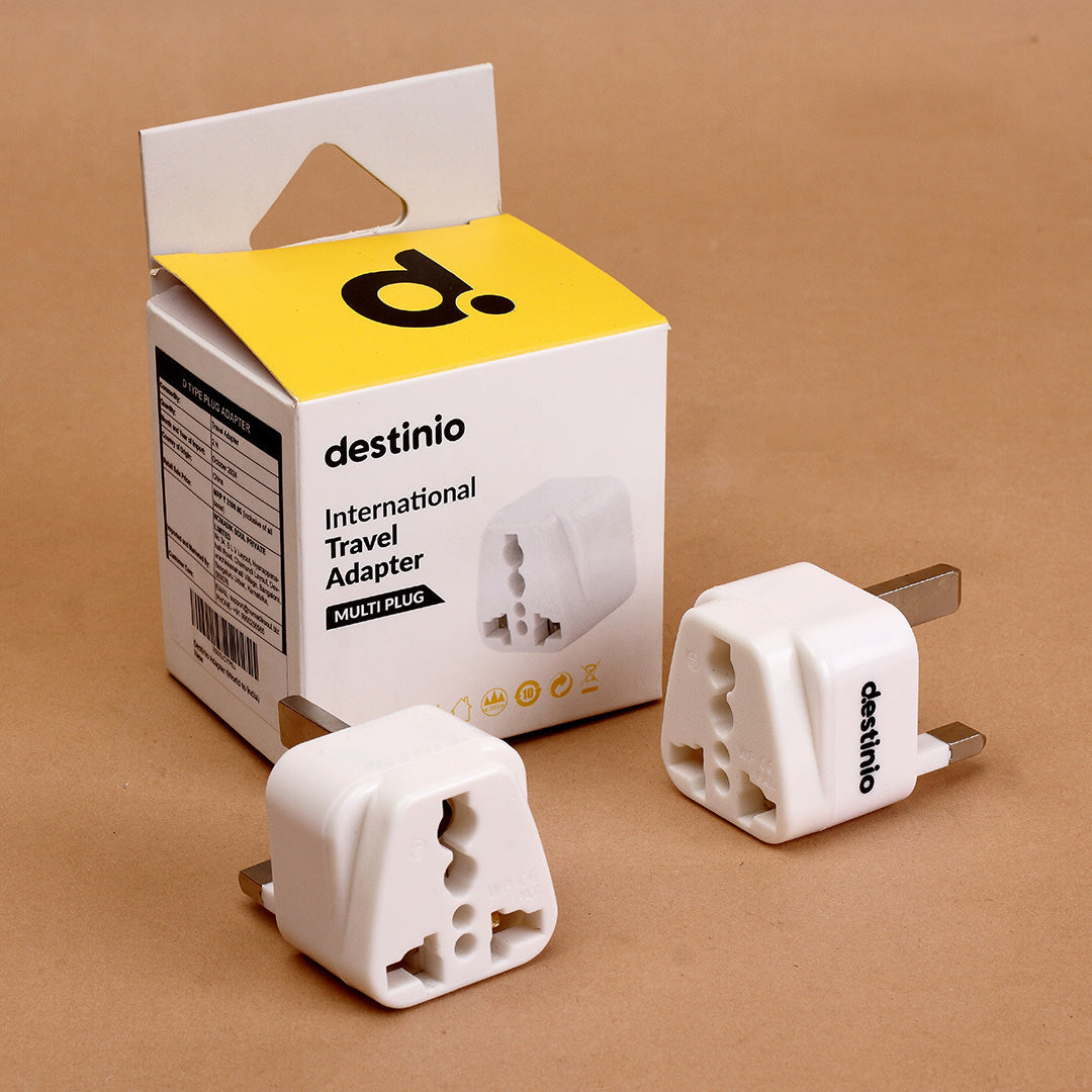 Plug adapter Type G for UK/UAE (Pack of 2)